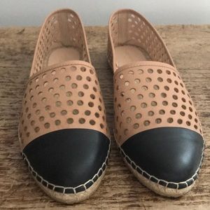 LOEFFLER RANDALL Mara Espadrilles - NEW Tan/Blk
